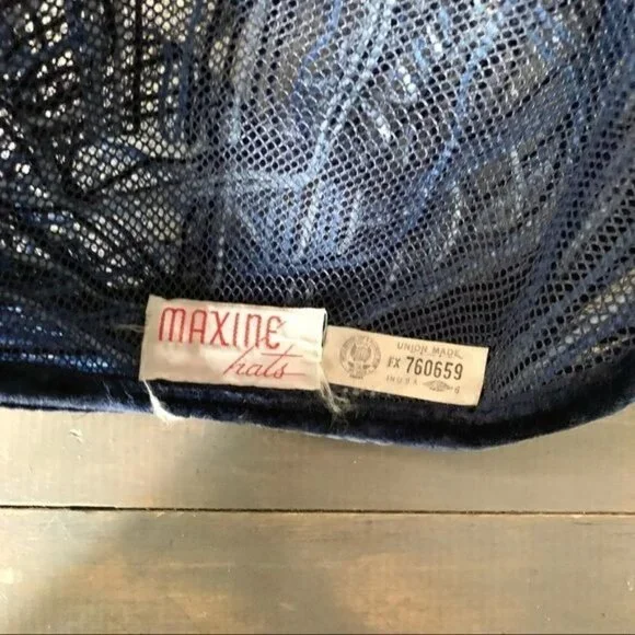 Vintage Maxine Hats Union Made Toque Netted Hat